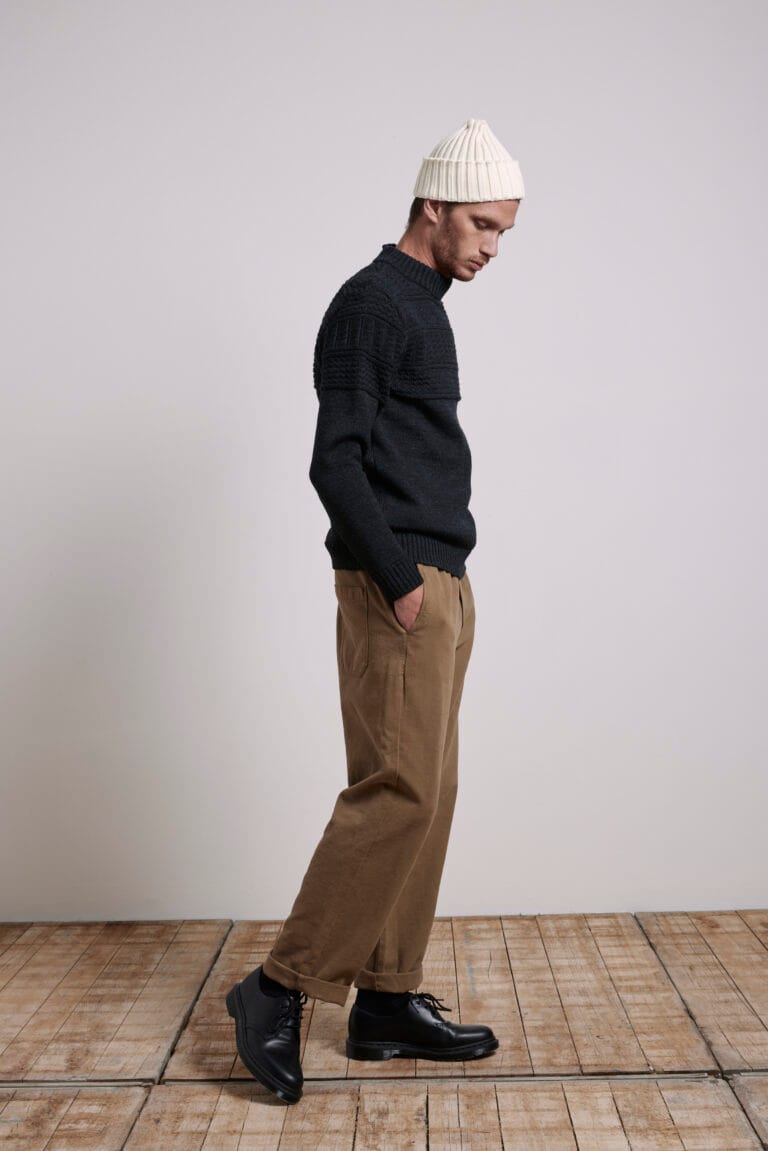 Le Minor - Pull Marin de Pêcheur Breton pour Homme 100% Laine
