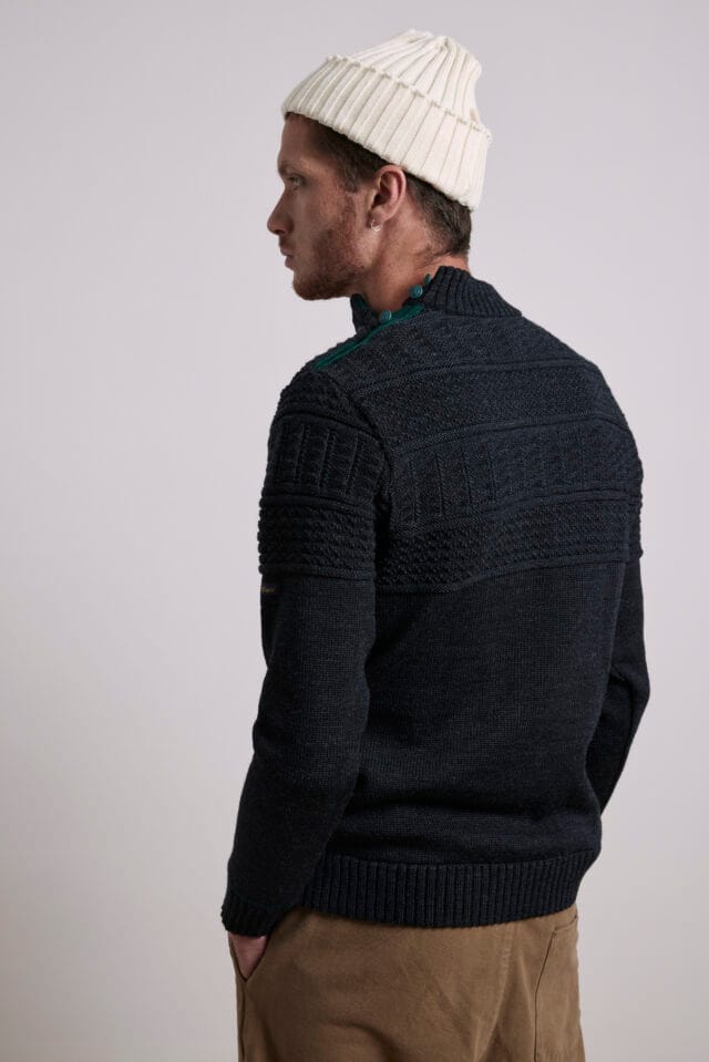 Le Minor - Pull Marin de Pêcheur Breton pour Homme 100% Laine