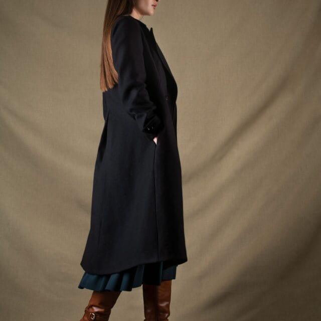 My tailor is Joh - Manteau mi-long laine noir Palace