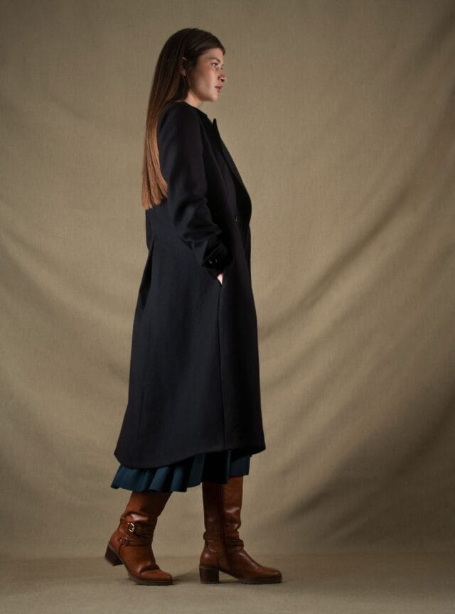 My tailor is Joh - Manteau mi-long laine noir Palace