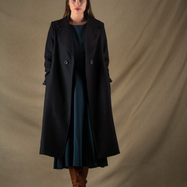 My tailor is Joh - Manteau mi-long laine noir Palace