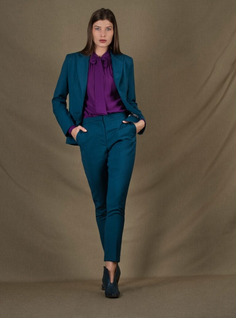 My tailor is Joh - Tailleur veste pantalon Conception bleu pétrole