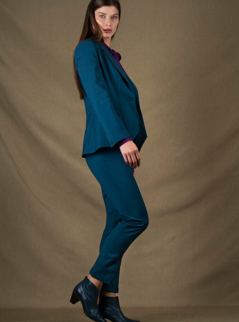 My tailor is Joh - Tailleur veste pantalon Conception bleu pétrole