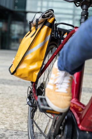 Atelier de la Baleine à Bosse - Sacoche hybride vélo / sac à dos La Bardaleine