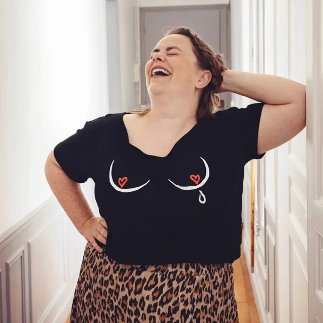 Tziganette - Tee Shirt Boobs noir