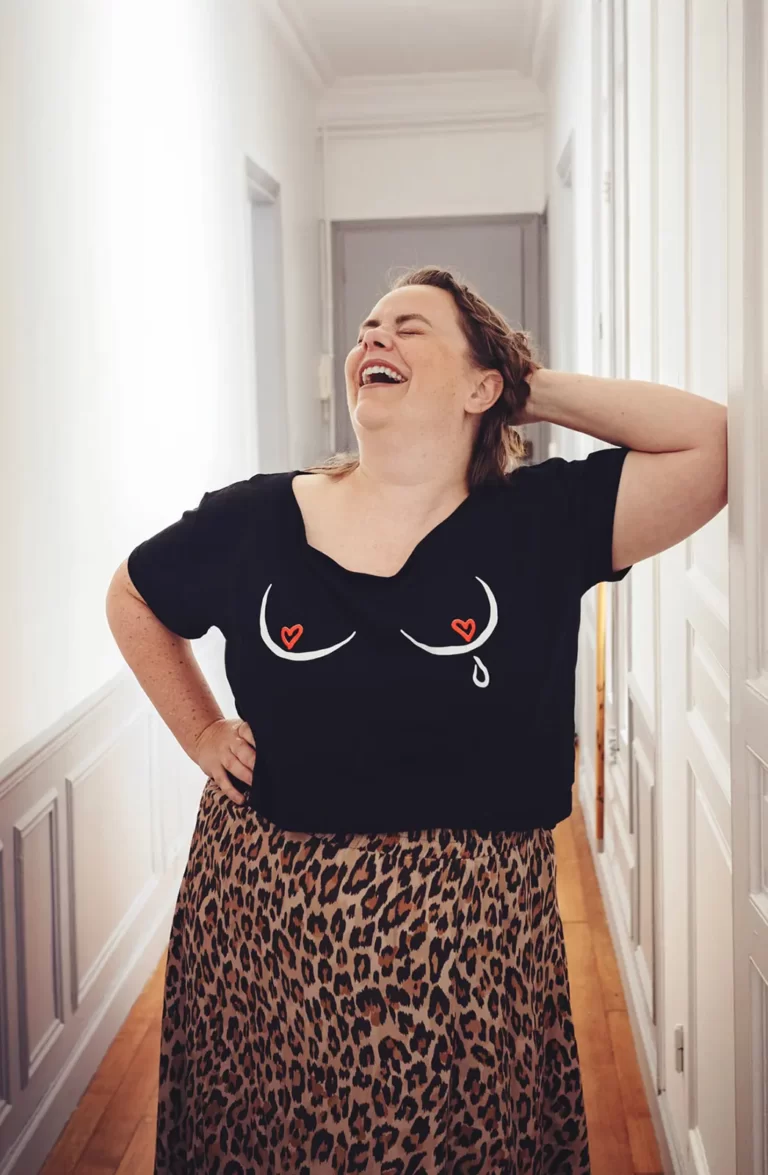 Tziganette - Tee Shirt Boobs noir