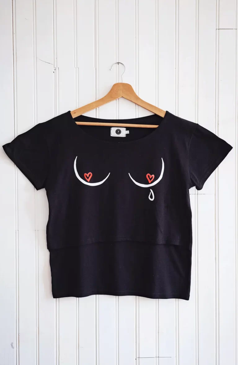 Tziganette - Tee Shirt Boobs noir