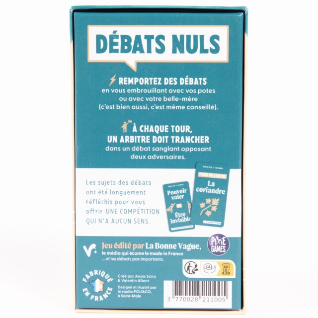 Débats Nuls - Dos