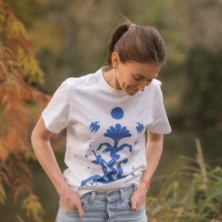 TEE KLUB - Tee-shirt Dualité bleue