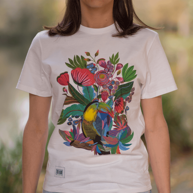 Tee Klub - Tee-shirt Le Toucan floral