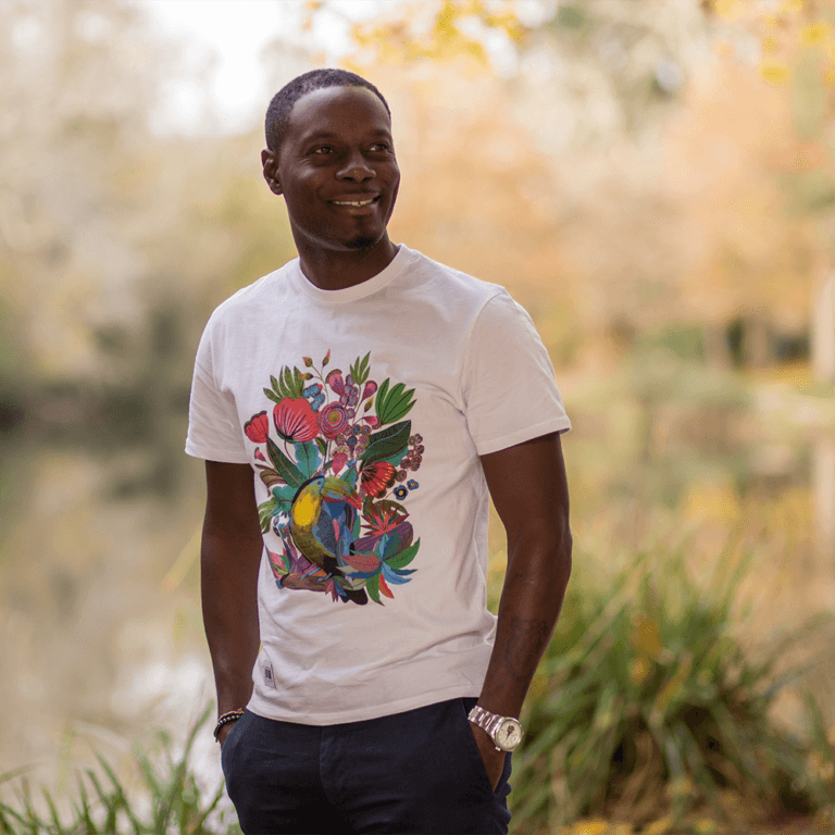 Tee Klub - Tee-shirt Le Toucan floral