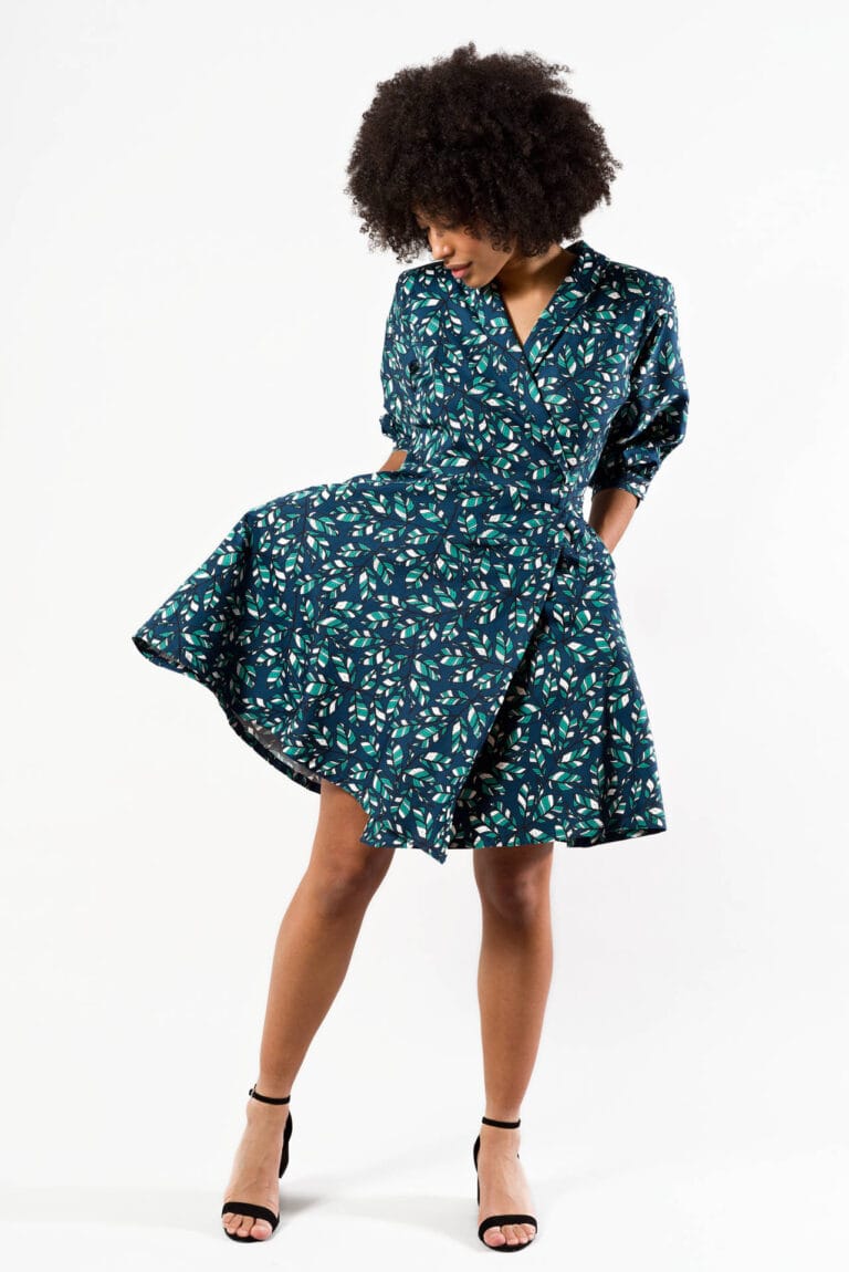 Nevice Paris - Robe Portefeuille Bleu