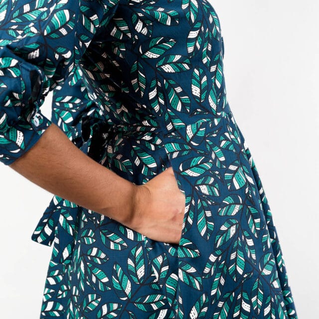 Nevice Paris - Robe Portefeuille Bleu