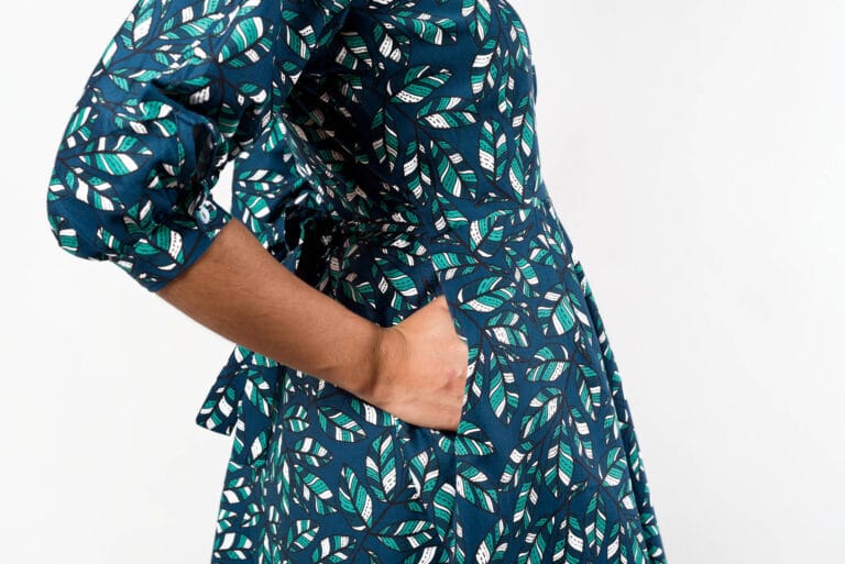 Nevice Paris - Robe Portefeuille Bleu