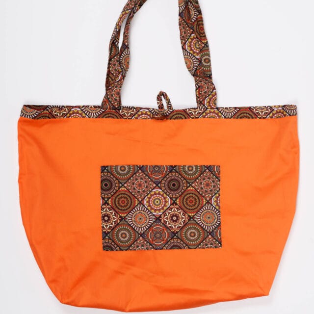 Nevice Paris - Sac réversible marron et orange