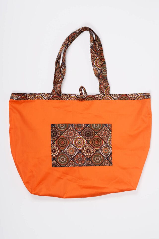 Nevice Paris - Sac réversible marron et orange