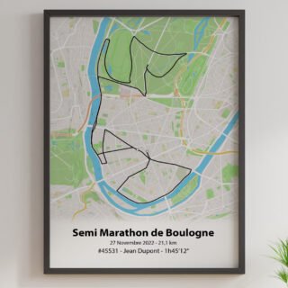 The Post Trace - Affiche Semi Marathon de Boulogne Billancourt