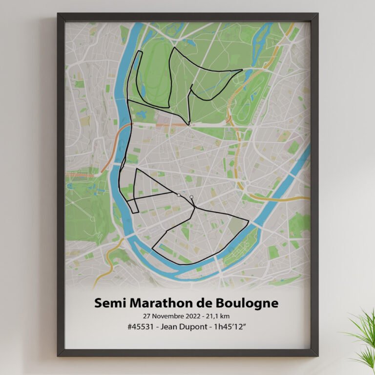 The Post Trace - Affiche Semi Marathon de Boulogne Billancourt