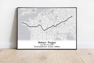 Bohars – Prague A3 2021 Noir Oui (+3€) par la marque The Post Trace The Post Trace - Bohars – Prague A3 2021 Noir Oui (+3€)