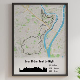 Lyon Urban Trail Night – 30km par la marque The Post Trace The Post Trace - Lyon Urban Trail Night – 30km