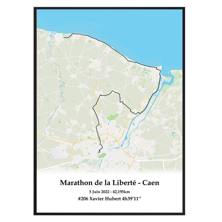 The Post Trace - Affiche Marathon de Caen