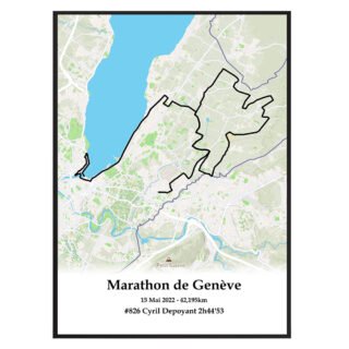 The Post Trace - Affiche Marathon de Genève