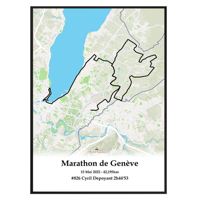 The Post Trace - Affiche Marathon de Genève