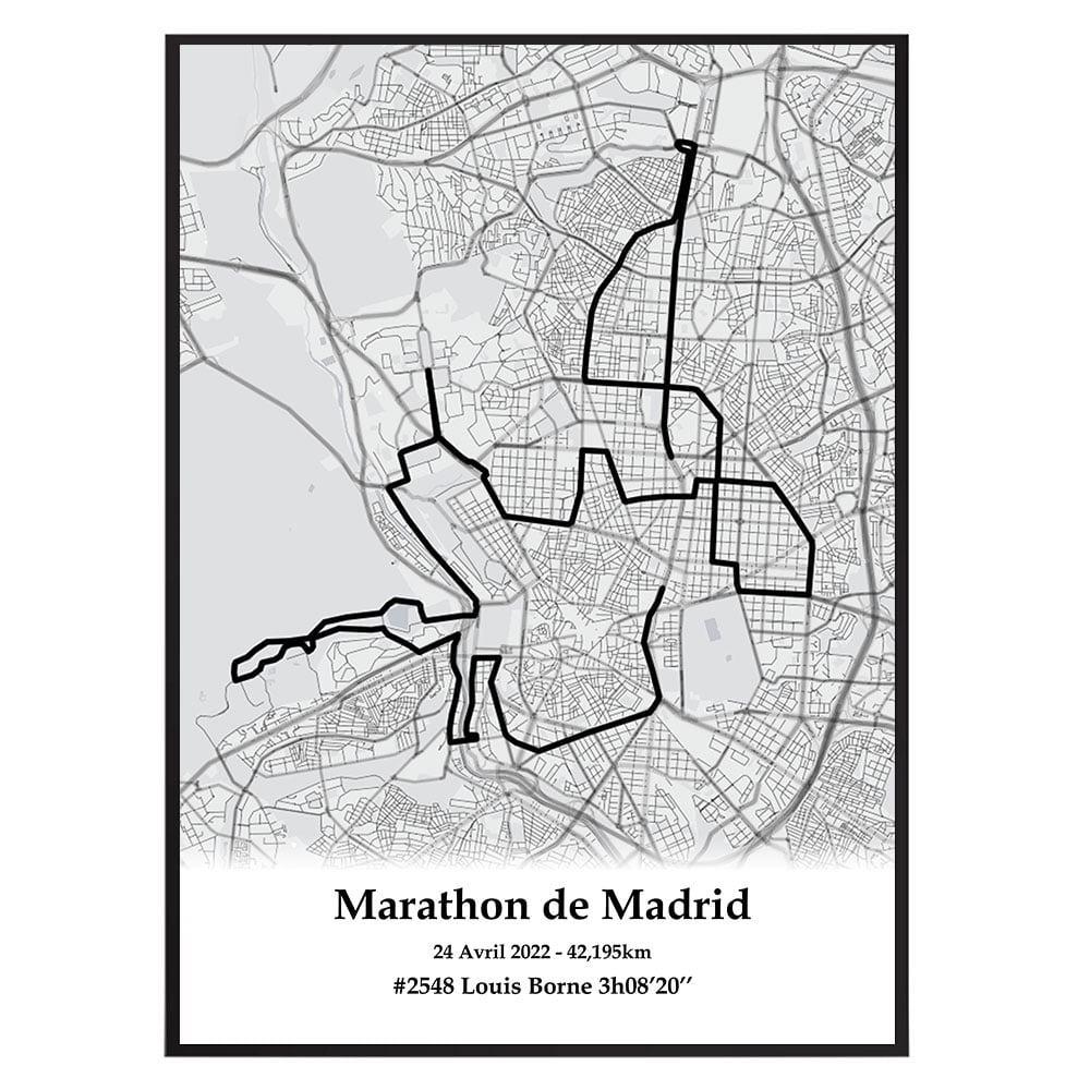 Marathon de Madrid Noir The Post Trace - Marathon de Madrid