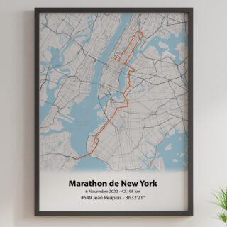 The Post Trace - Affiche Marathon de New York