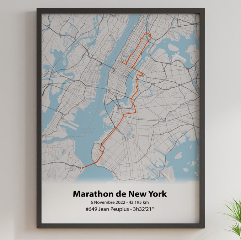 The Post Trace - Affiche Marathon de New York