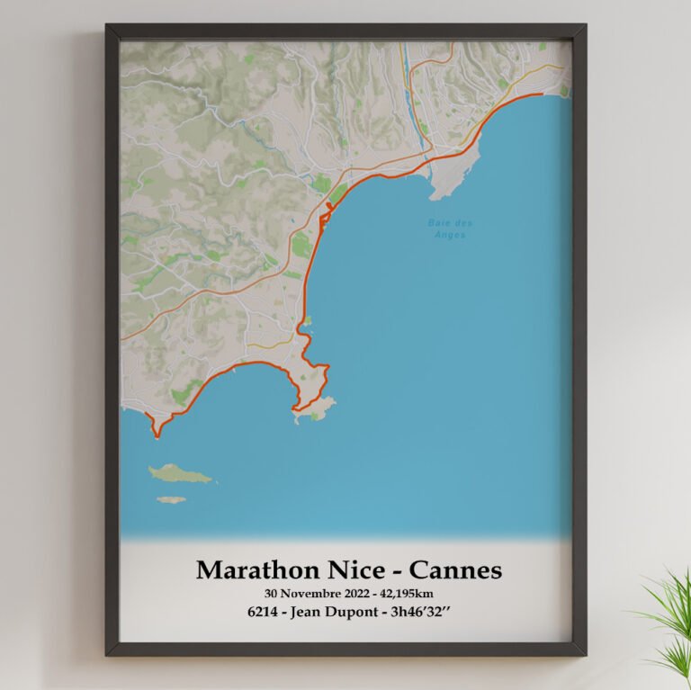 The Post Trace - Affiche Marathon Nice Cannes