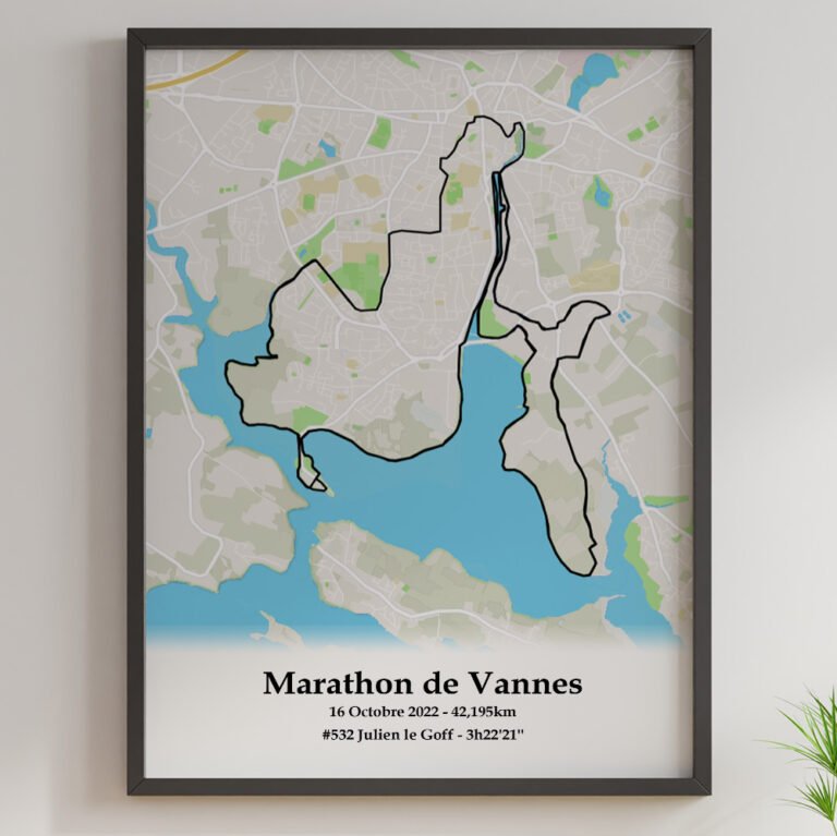 The Post Trace - Affiche Marathon de Vannes