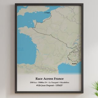 The Post Trace - Affiche Cyclisme  RAF