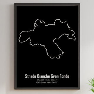 Strade Bianche Gran Fondo par la marque The Post Trace The Post Trace - Strade Bianche Gran Fondo