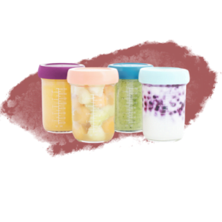 Babymoov - Babybols en Verre Imparfaits – 4 pots de conservation