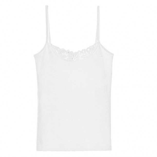 caraco en coton avec broderie anglaise Achel par Lemahieu - Caraco En Broderie Anglaise - Blanc | Made In France | Lemahieu