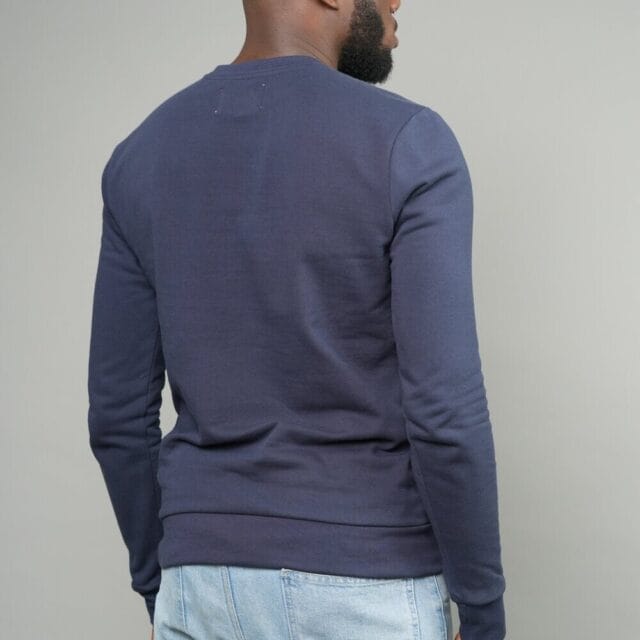 Erverte - Sweat bleu uni