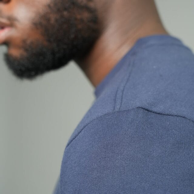 Erverte - Sweat bleu uni