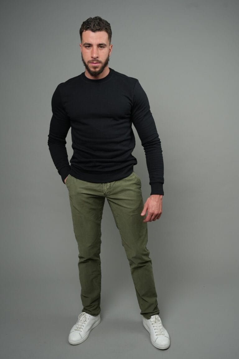 Erverte - Sweat noir uni