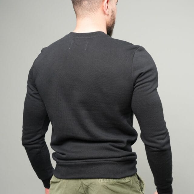 Erverte - Sweat noir uni