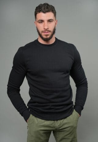 Erverte Paris - Sweat noir uni