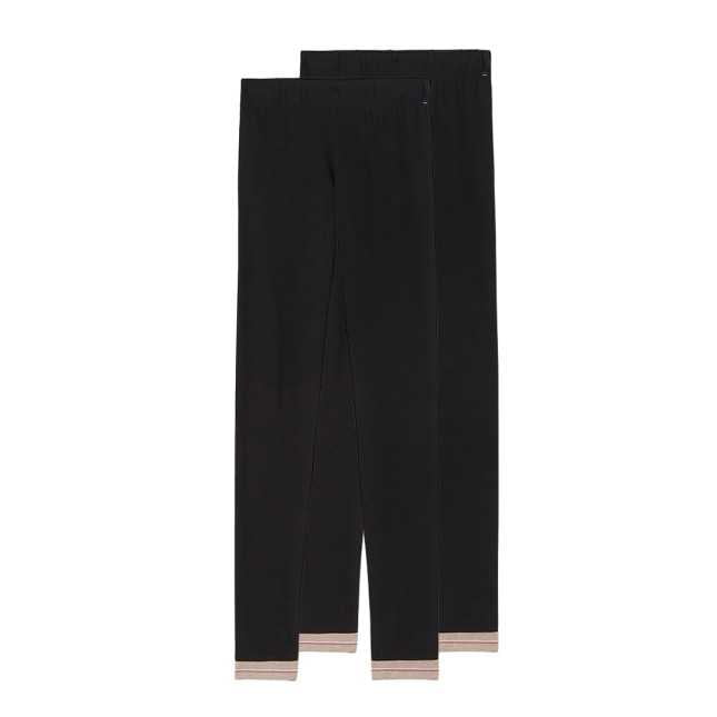 lot de 2 leggings coton bio noir Achel par Lemahieu - Lot De 2 Leggings Coton Bio - Noir | Made In France | Lemahieu