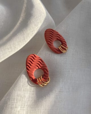 ARTAPAON - Boucles d’oreilles Mira Terracotta
