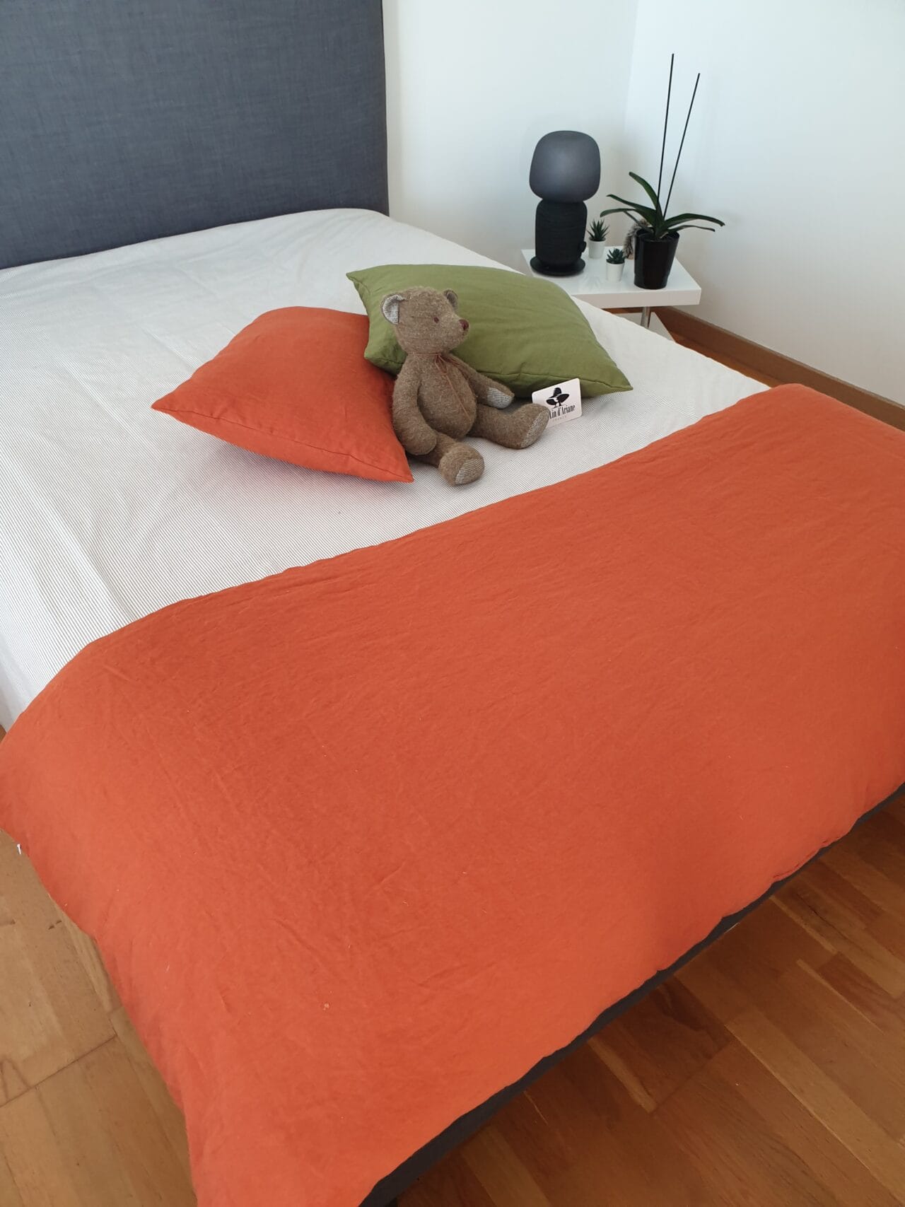 Le Lin d'Ariane - Chemin de lit Corail