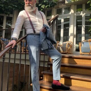 The French Game - Bretelles fines tricolores