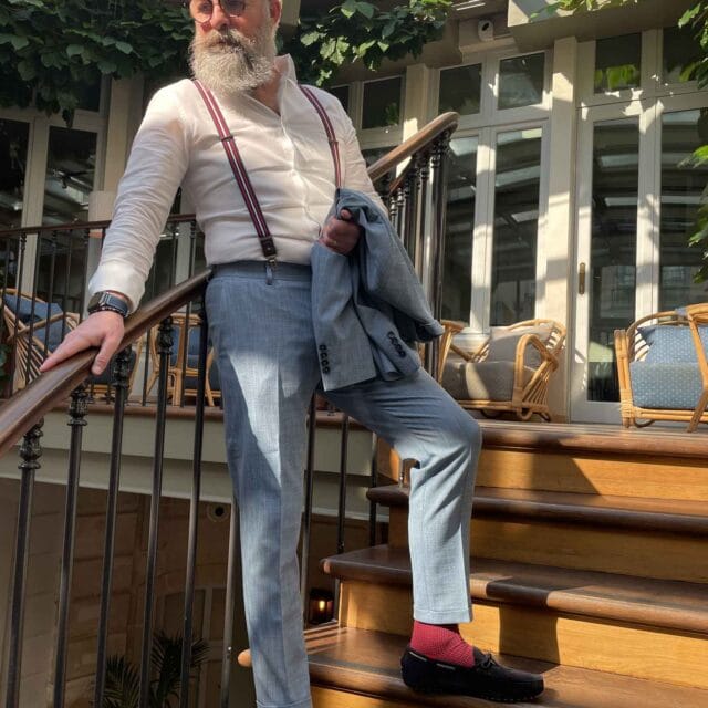 The French Game - Bretelles fines tricolores