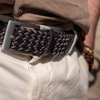 The French Game - Ceinture tressée édition Pinot Noir