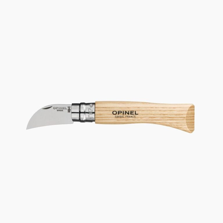 Opinel - Couteau N°07 Châtaigne ail et dénoyautage - Lame acier inoxydable 4 cm - Manche châtaignier - Eplucheur - Cuisine nomade - Made in France