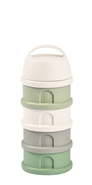 Béaba - Boîte doseuse 4 compartiments cotton / sage green