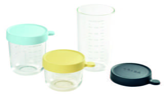 Béaba - Coffret 3 portions verre 150ml /250ml /400ml